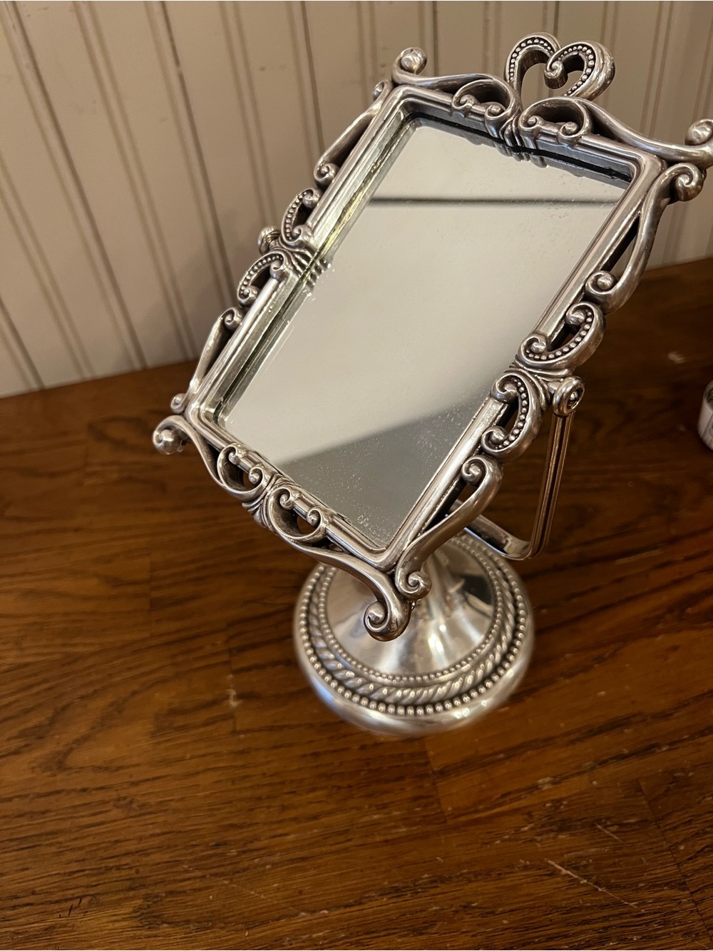 Brighton Marie Antoinette Tabletop Vanity Swivel Mirror Rare Find